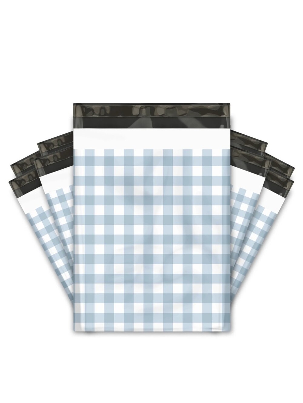 25ct 10x13 GINGHAM POLY MAILERS